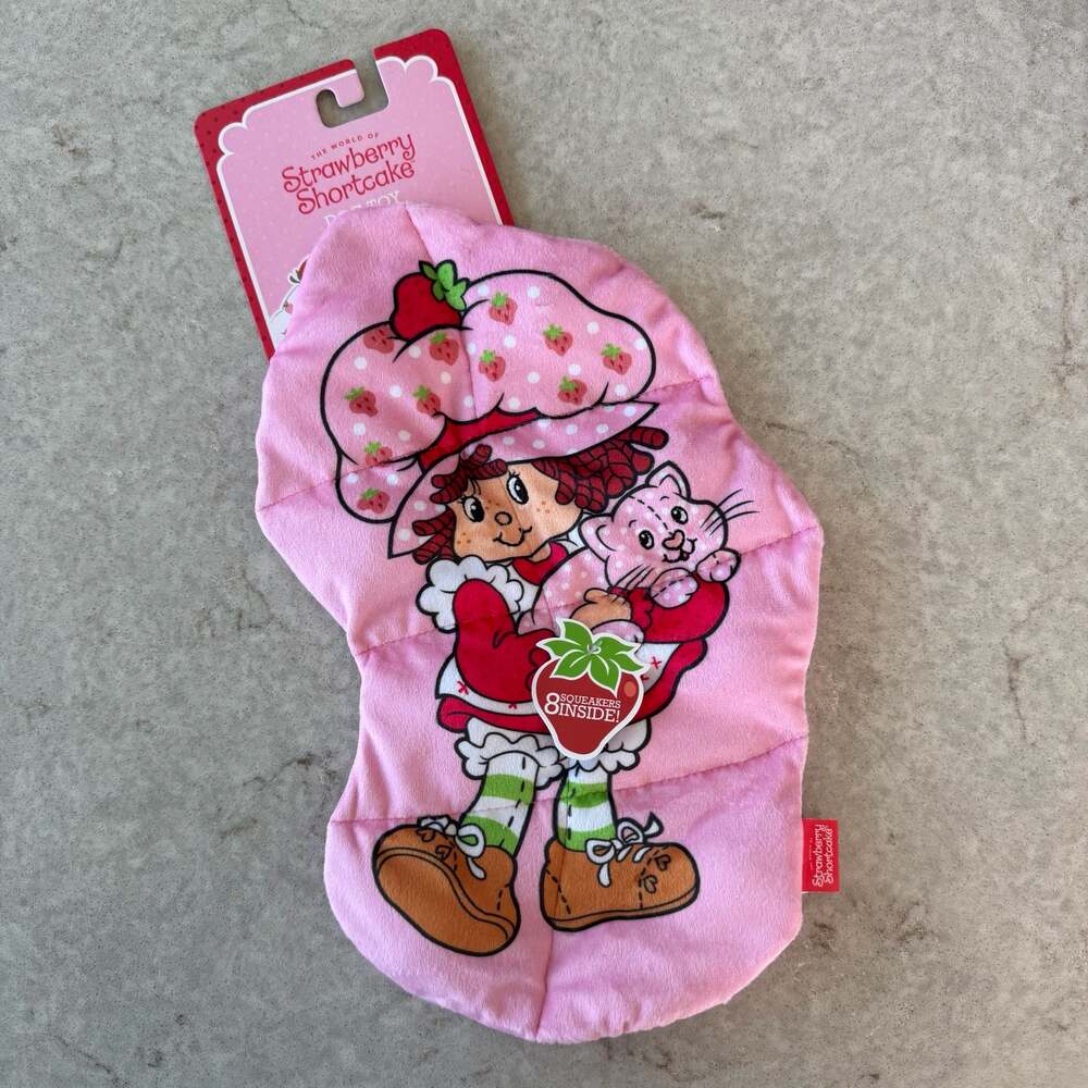 The World of Strawberry Shortcake Dog Toy with Squeakers Inside
